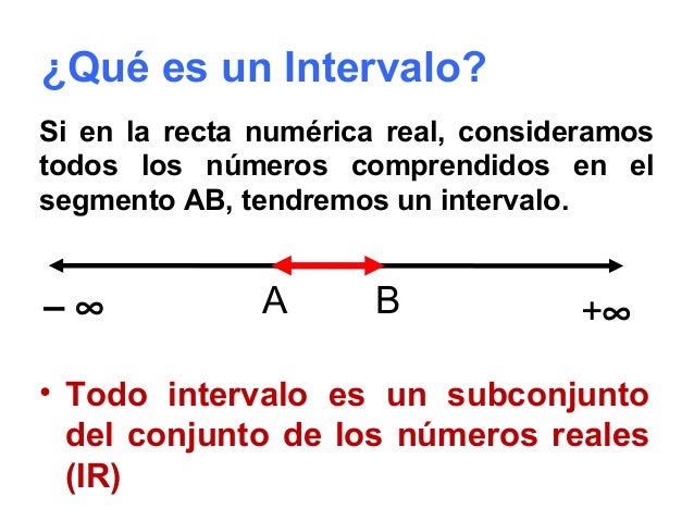 Intervalos operaciones