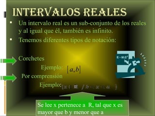 Intervalos reales | PPT