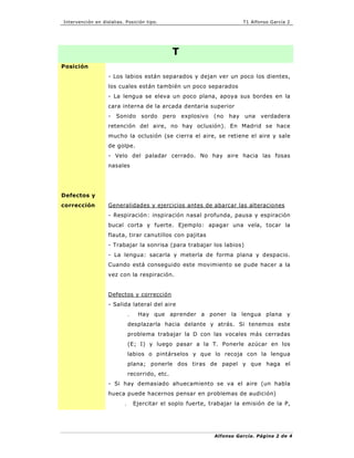 Intervencion labiodental | PDF