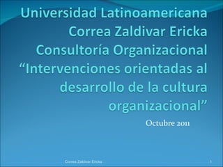 Octubre 2011 Correa Zaldivar Ericka 