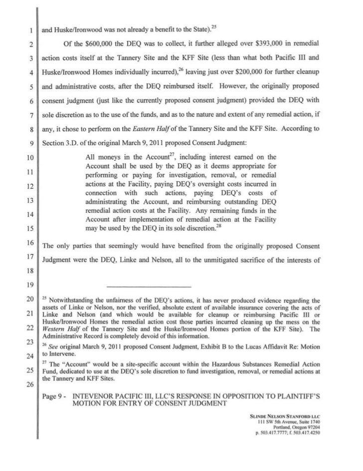 Consent judgment odgaret