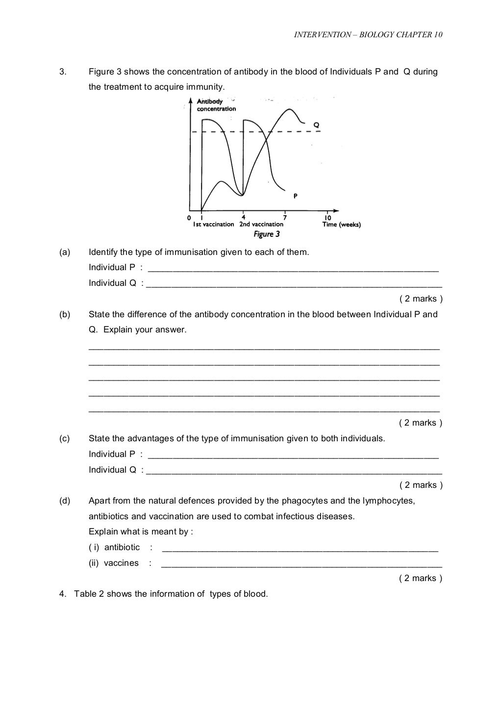 Biology form 1 revision questions image