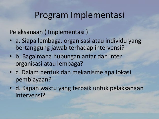 Intervensi konsumsi pangan dan gizi