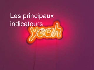 This work is licensed under a Creative Commons Attribution-NonCommercial 4.0 International License. @Médhi
15
Les principaux
indicateurs
 