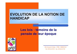 Intervention Gihp Aquitaine Catherine Estienne Evolution De La Loi 2 10 08