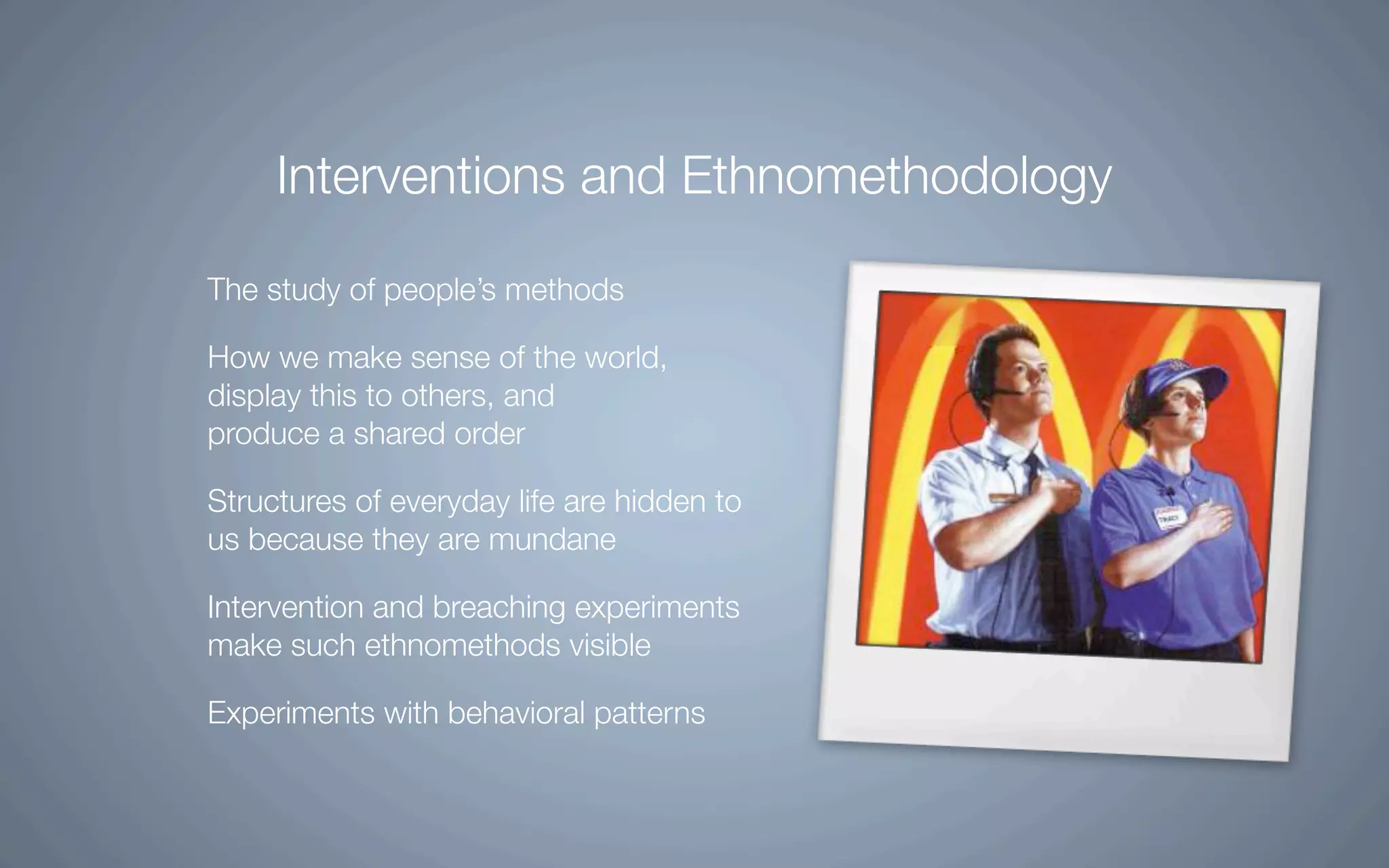 Intervention In Interactive Environments