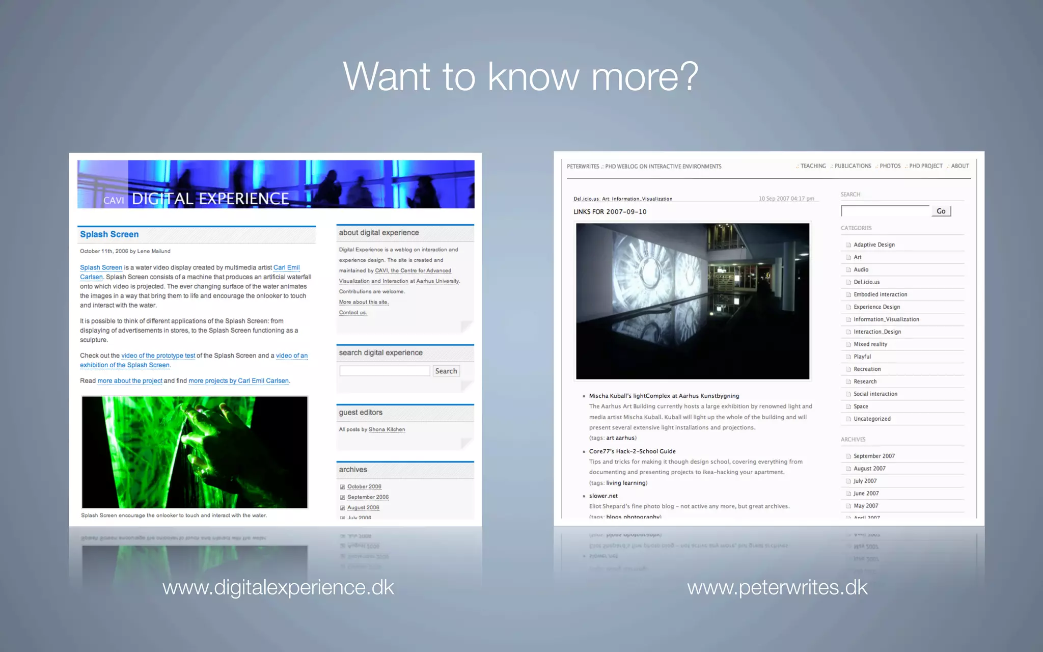 Intervention In Interactive Environments