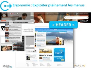 Ergonomie : Exploiter pleinement les menus




                       « HEADER »
 