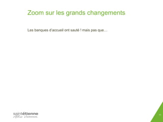 Zoom sur les grands changements 
Les banques d’accueil ont sauté ! mais pas que… 
11 
 