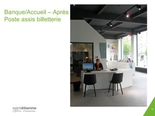 Banque/Accueil – Après 
Poste assis billetterie 
18 
 