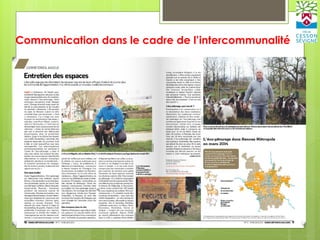Communication dans le cadre de l’intercommunalité
 