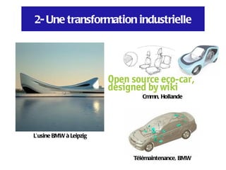 2- Une transformation industrielle




                           Cmmn, Hollande




L’usine BMW à Leipzig


                        Télémaintenance, BMW
 