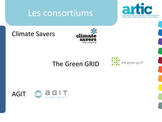 Les consortiums

Climate Savers



             The Green GRID



AGIT
 