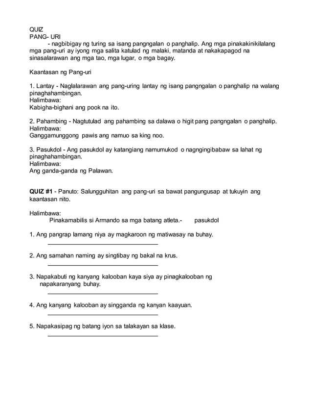 Intervention in filipino