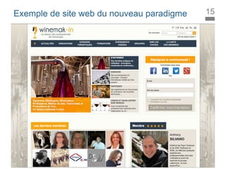 La Marque à l’ère digitale
sociale
ACTIVATEUR DE
RÉSEAUXHUMAINS
Exemple de site web du nouveau paradigme 15
 
