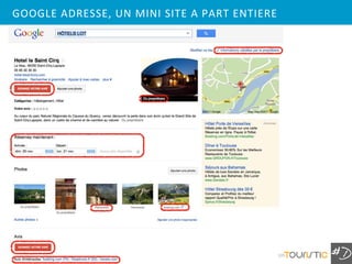 GOOGLE ADRESSE, UN MINI SITE A PART ENTIERE




                                              105
 