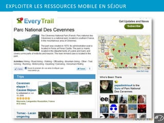 EXPLOITER LES RESSOURCES MOBILE EN SÉJOUR




                                            78
 