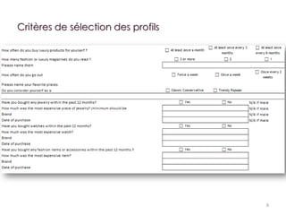 Critères de sélection des profils

8

 