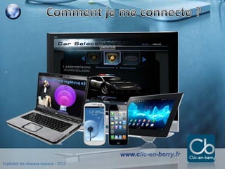 Exploiter les réseaux sociaux - 2013
www.clic-en-berry.fr
 