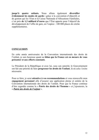 Intervention Ministre Mme Morano