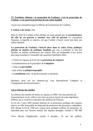 Intervention Ministre Mme Morano