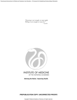 Interventions for mental & substance use | PDF