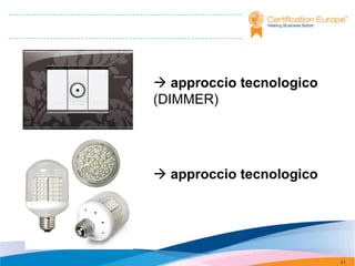  approccio tecnologico
(DIMMER)




 approccio tecnologico




                          41
 