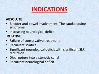 Intervertebral disc prolapese Slide 61