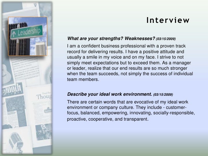 jim hennessey employment interview my ideal work environment