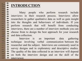 interview-1.pptx types of interview bbgg | PPTX