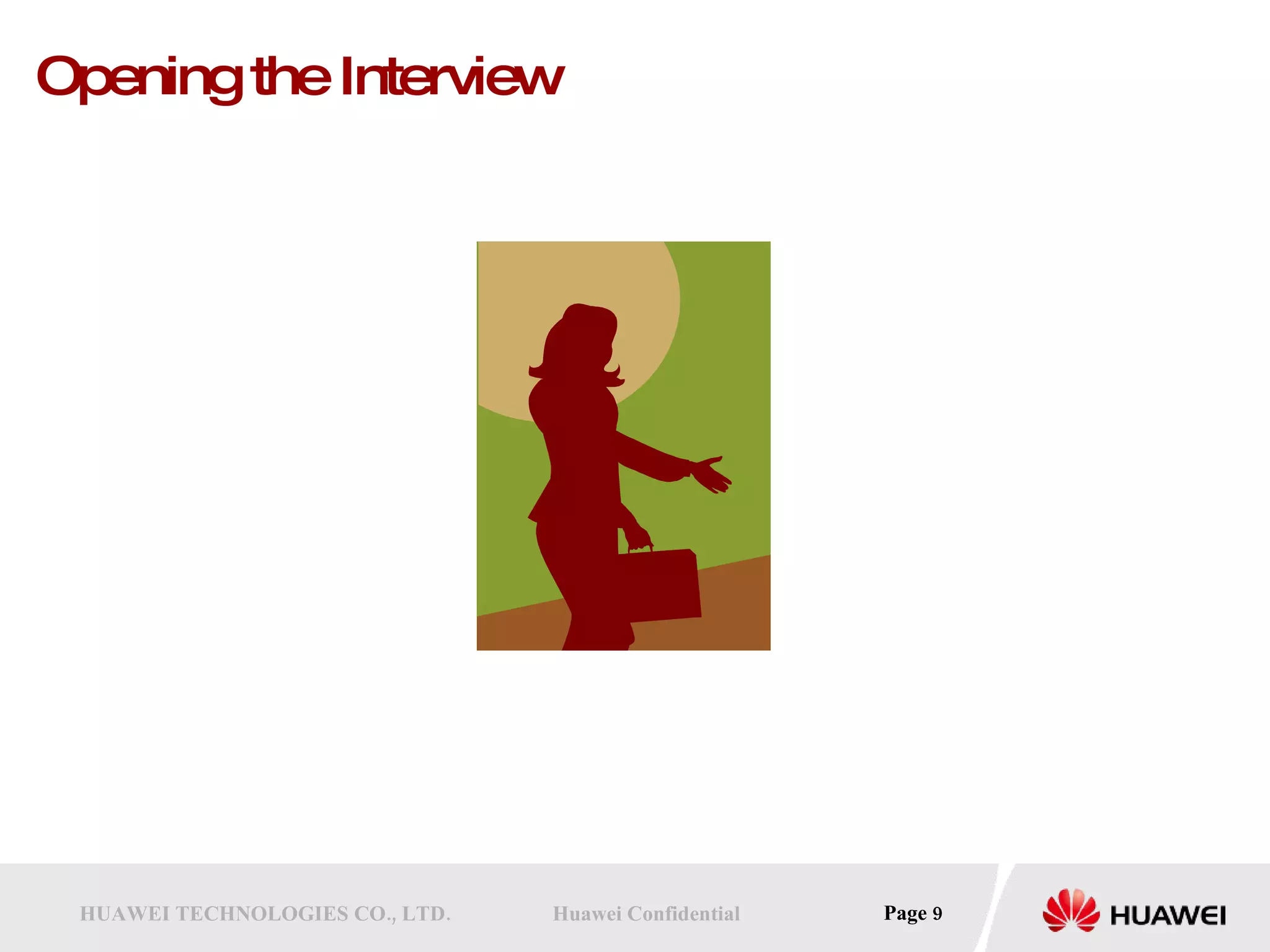 Opening the Interview 