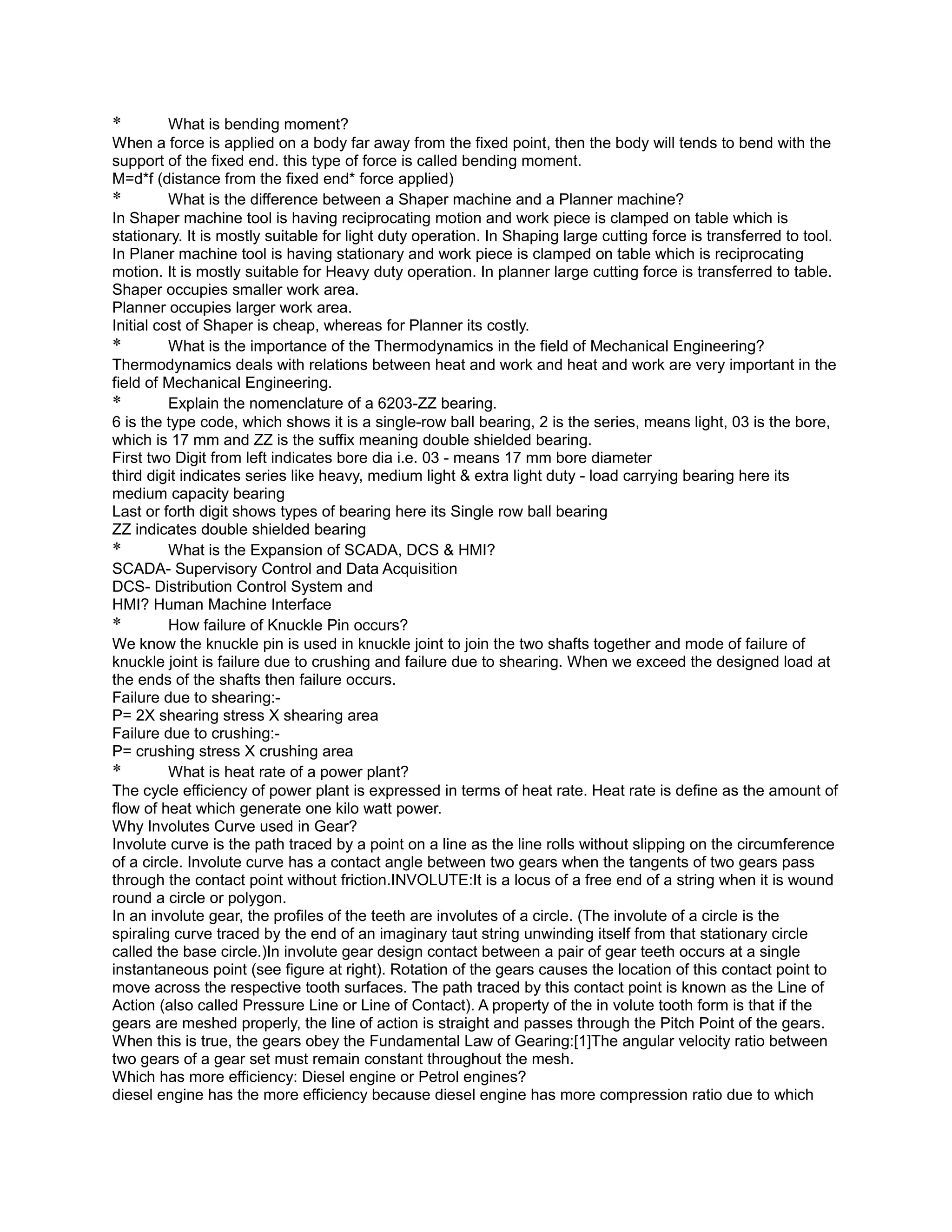 MECHANICAL ENGINEERING QUESTIONS FOR IIM INTERVIEW visual data 5