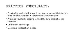 Interview Etiquettes | PPT