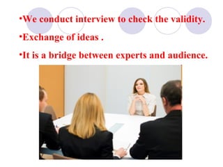 Interview Validation Interview | PPT