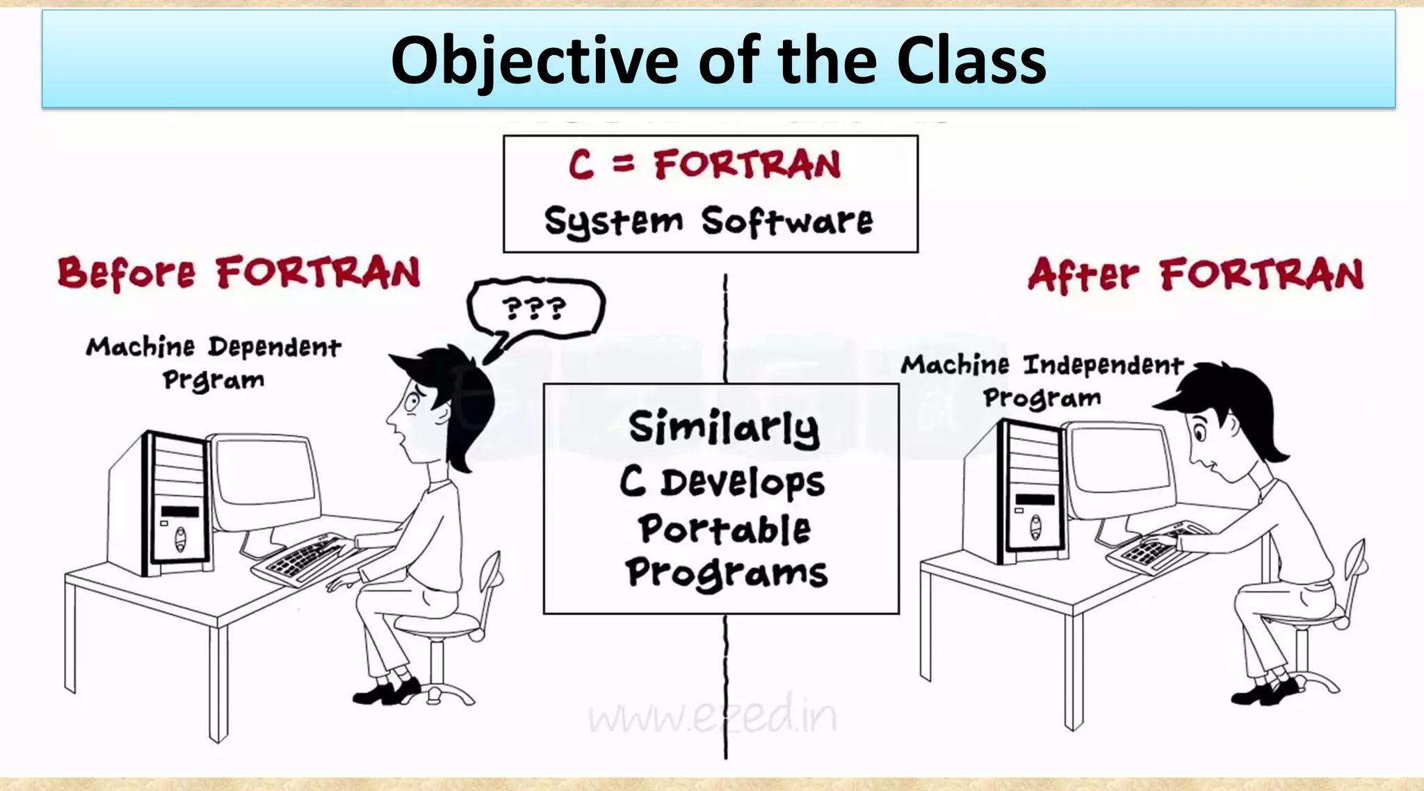 Objective of the Class
 