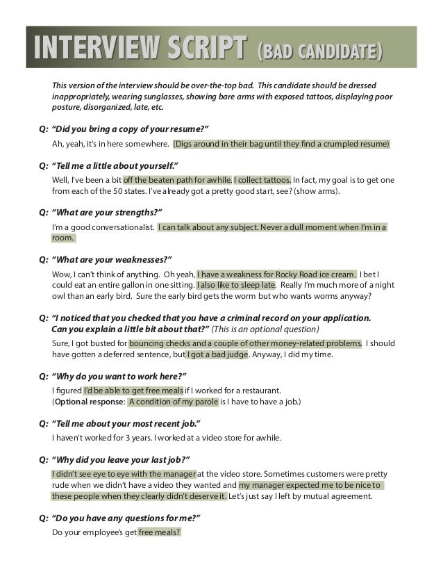 how to do good in an interview