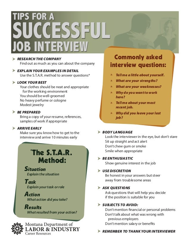 how to act during an interview