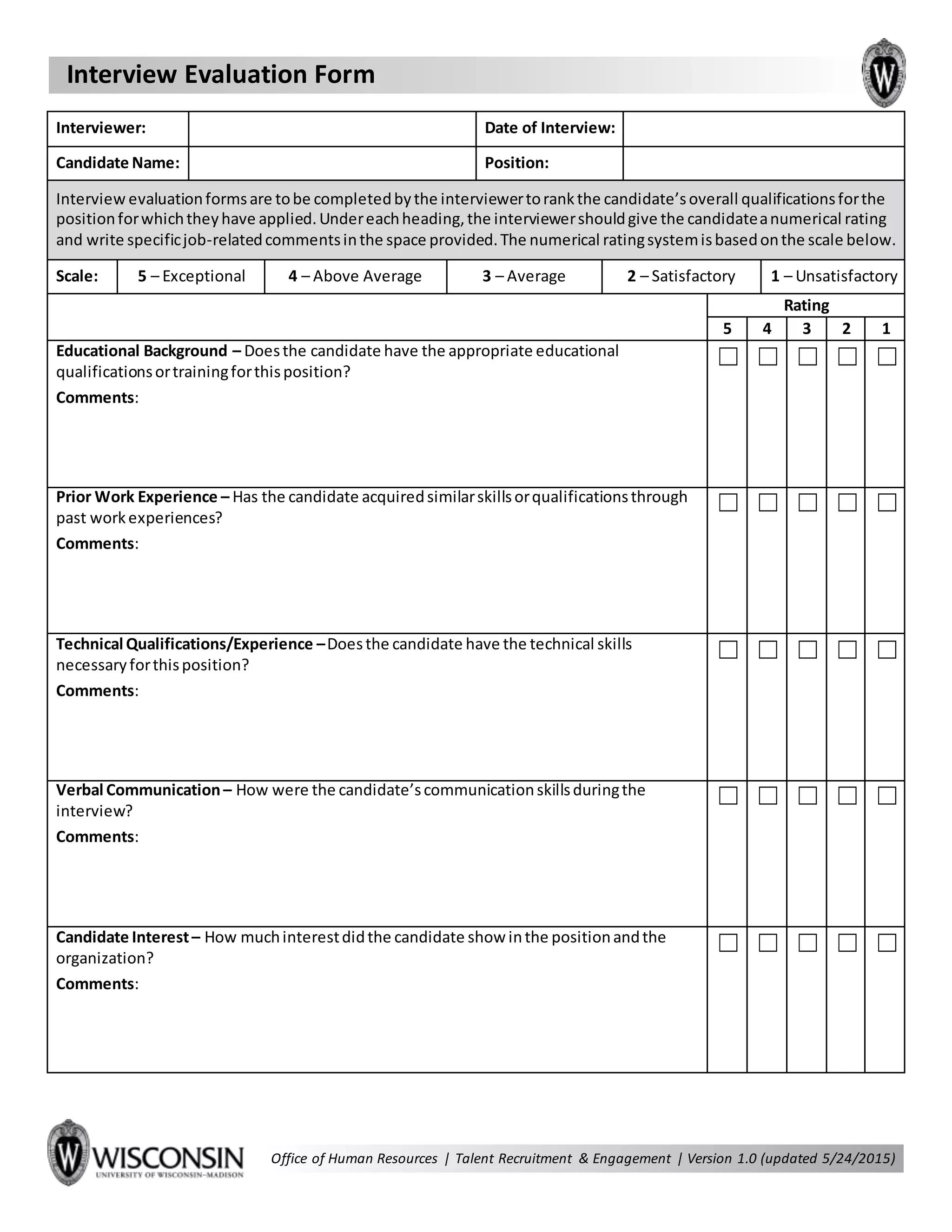 Interview evaluation-form | DOCX