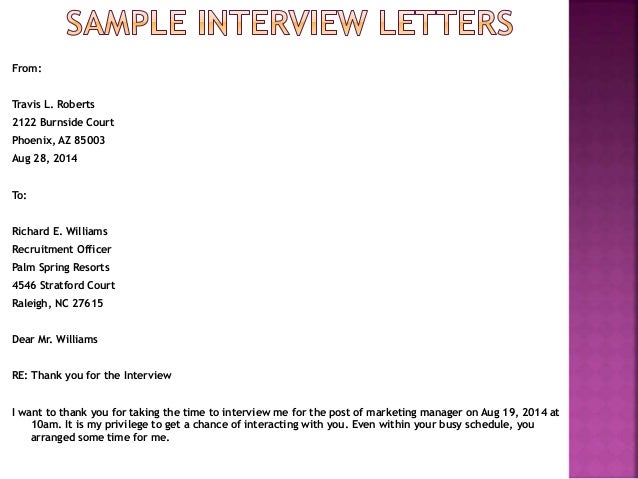 job interview letter writing tips post interview letter