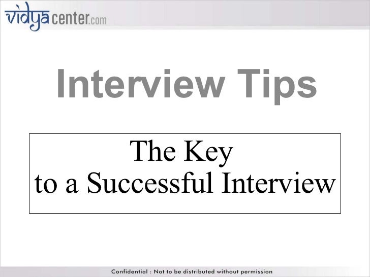 successful interview tips