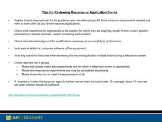 Step 4 Create Interview Question CriteriaPhase 2: The In-Person InterviewStep 1: Before the Interview