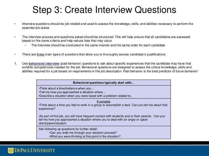 behavioral interview examples
