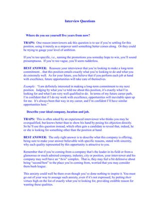 Interview questions | PDF