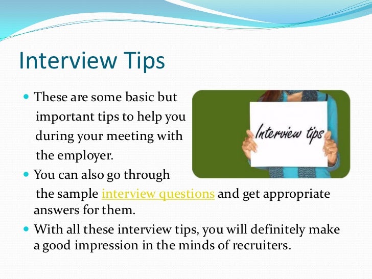 interview tips dos and donts