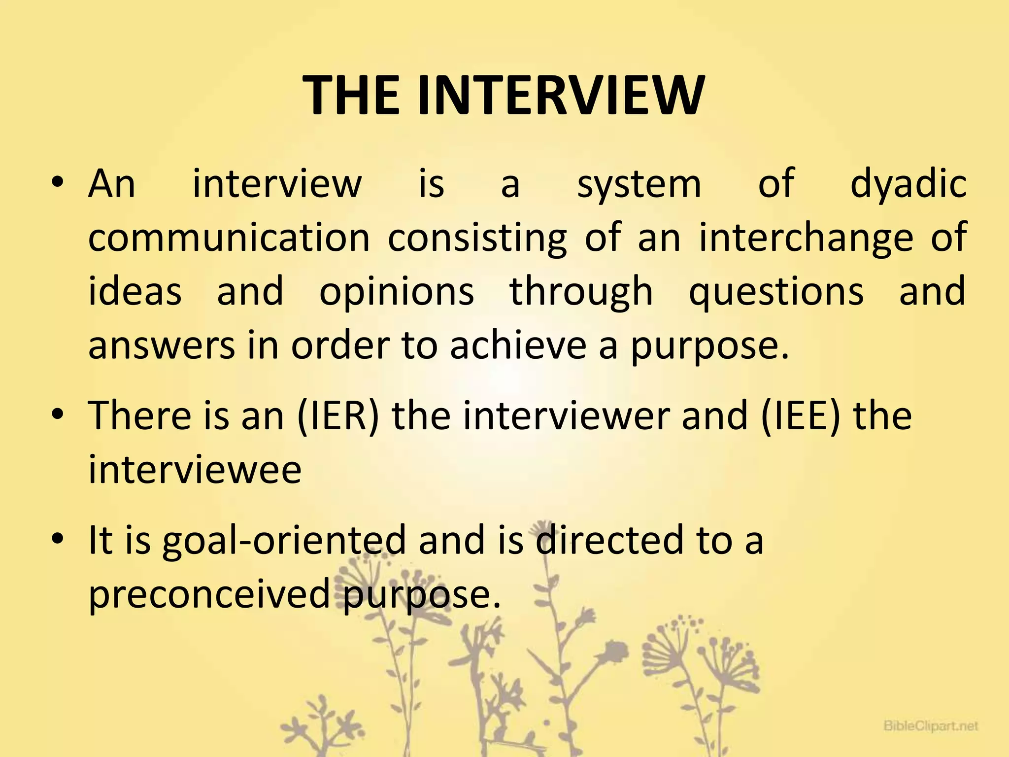 Interview And Its Types Pptx