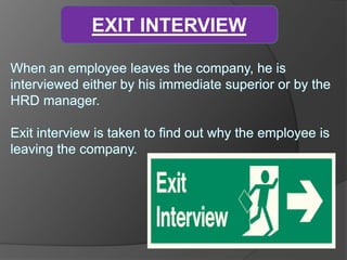 EXIT INTERVIEW