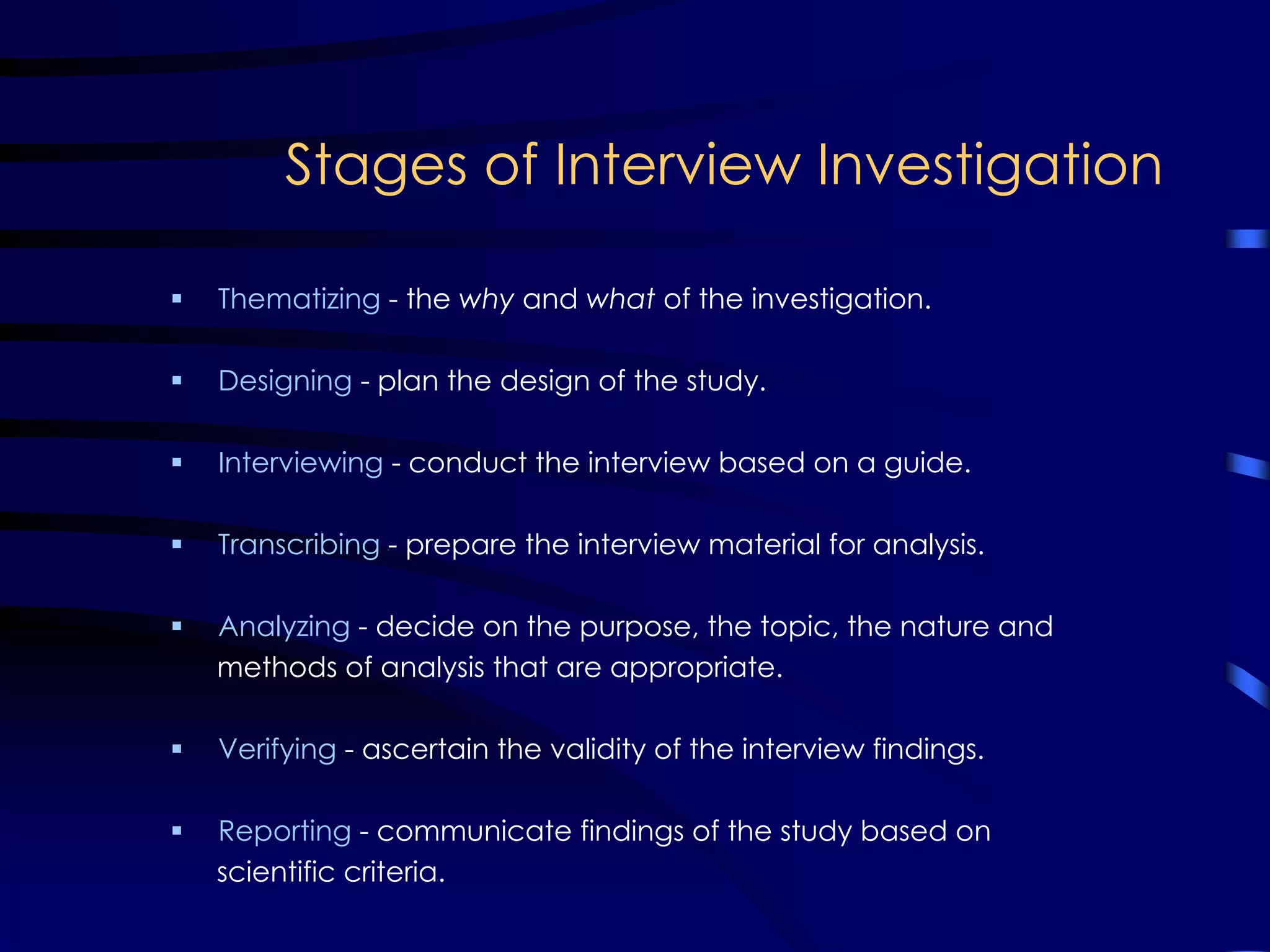 Interview as a method for qualitative research | PDF | Resume Writing ...