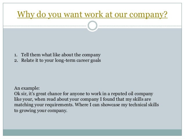  Interview companies Q and answers