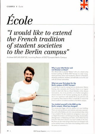 Interview Andreas Kaplan ESCP Europe Alumni Magazine