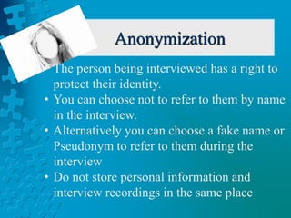 Interview ethics | PPTX